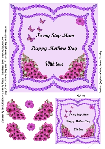 STEP MOTHER MOTHERS DAY CARD