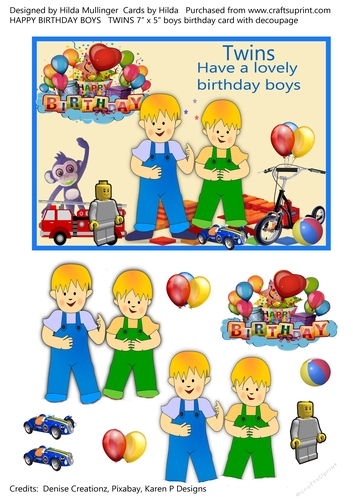 HAPPY BIRTHDAY BOYS  TWINS
