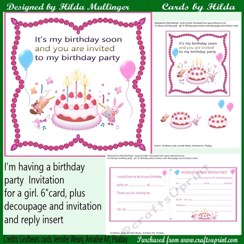 Im having a birthday party  Girl