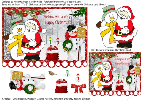 Santa and Mr Snow