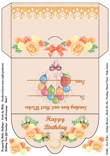 BIRTHDAY TIME GIFT ENVELOPE