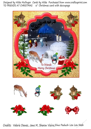 To friends at Chriistmas