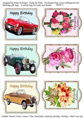 Birthday Gift Tags