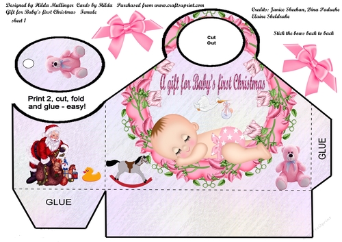 Gift for Babys first Christmas  Female