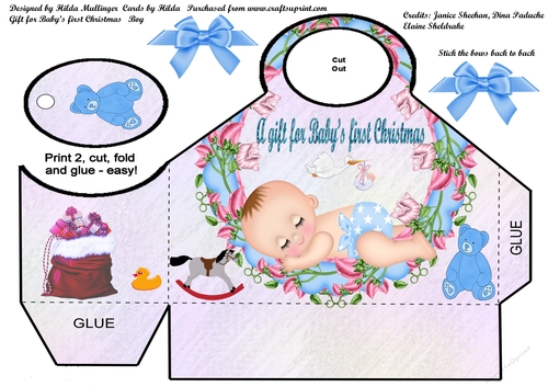 Gift for Babys first Christmas  Boy