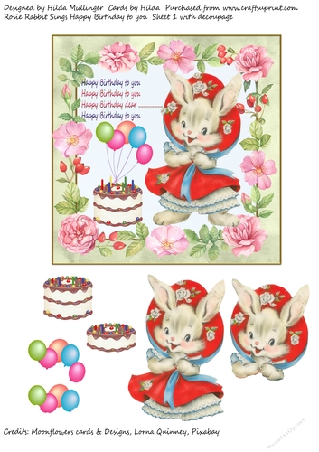 Rosie Rabbit Sings Happy Birthday to you