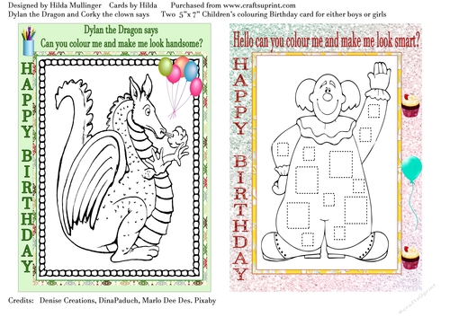 Dylan the Dragon and Corky the Clown says