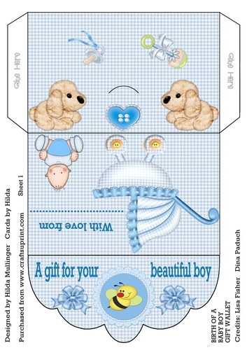 GIFT OF A BABY BOY  GIFT WALLET