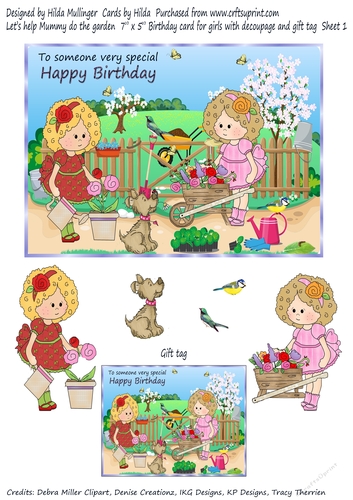 LETS HELP MUMMY DO THE GARDEN