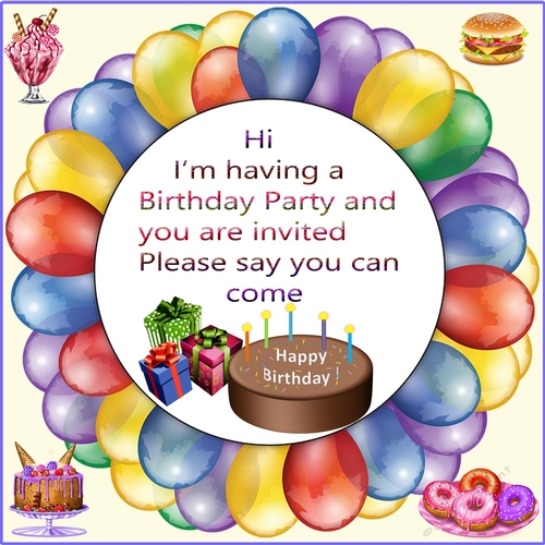 Its my Birthday Party Invitation