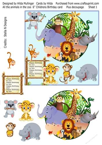 ALL THE ANIMALS IN THE ZOO
