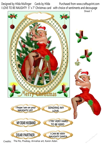 I LOVE TO BE NAUGHTY