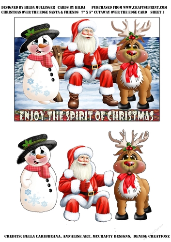 Christmas over the edge Santa & Friends
