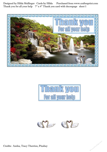 THANK YOU FOR ALL YOUR HELP