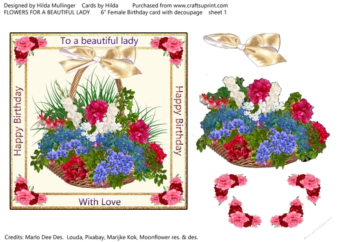 FLOWERS FOR A BEAUTIFUL LADY