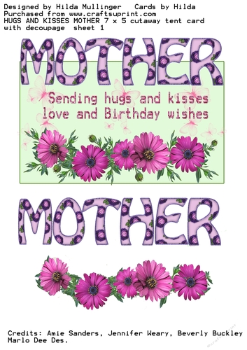 HUGS AND KISSES  MOTHER
