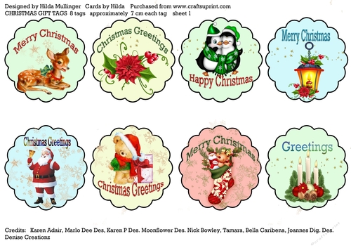CHRISTMAS GIFT TAGS