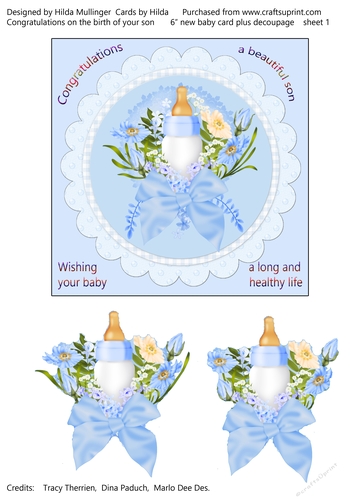 CONGRATULATIONS ON THE BIRTH OF YOUR SON