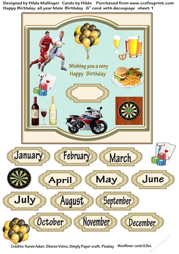 HAPPY BIRTHDAY ALL YEAR MALE BIRTHDAY
