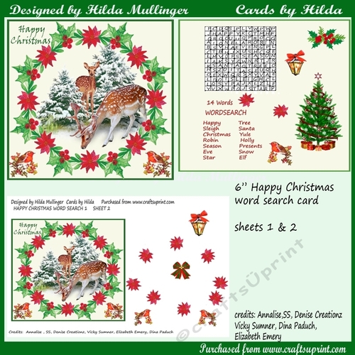 HAPPY CHRISTMAS WORD SEARCH  1 & 2