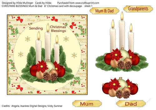 Christmas Blessings Mum & Dad