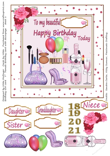 BIRTHDAY GIRL CARD