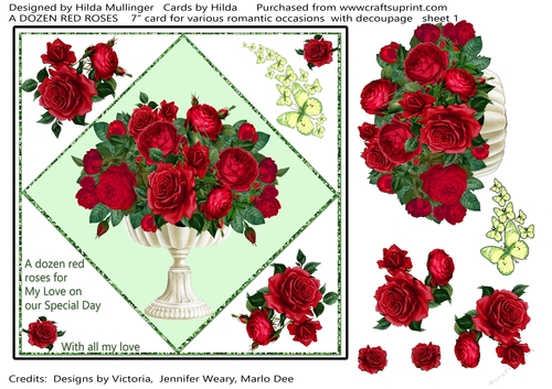 A DOZEN RED ROSES