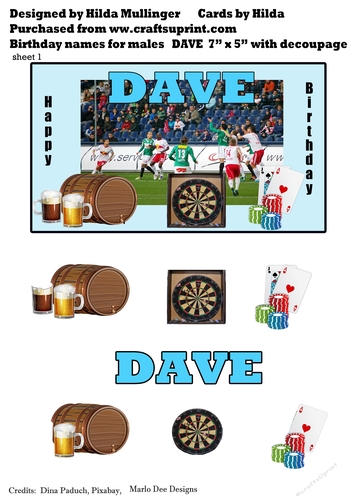 BIRTHDAY NAMES FOR MALES DAVE