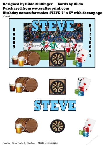 BIRTHDAY NAMES FOR MALES  STEVE