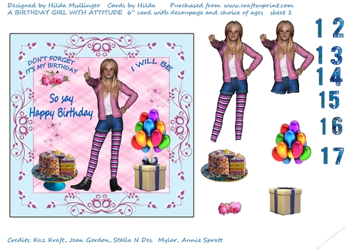 A BIRTHDAY GIRL WITH ATTITUDE 