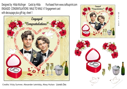 ENGAGED CONGRATULATIONS  MALE TO MALE