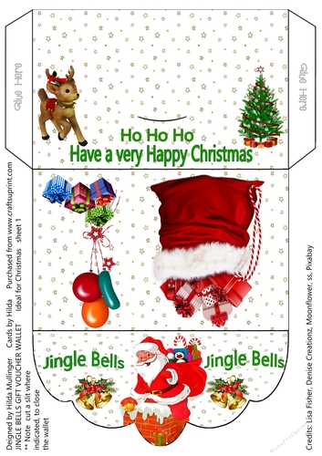 JINGLE BELLS Gift Voucher Wallet
