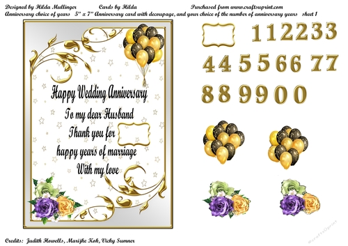 ANNIVERSARY  CHOICE OF YEARS