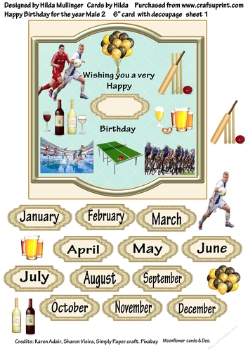 HAPPY BIRTHDAY FOR THE YEAR MALE 2