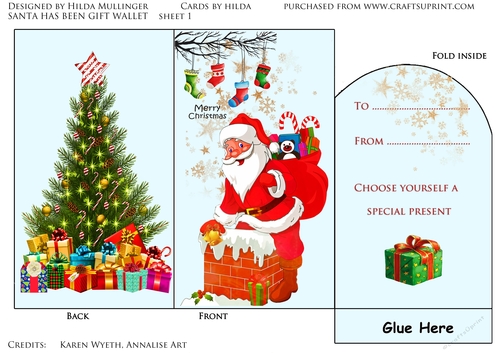 SANTA HAS BEEN  GIFT WALLET