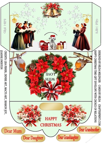 HAPPY CHRISTMAS TIME GIFT ENVELOPE
