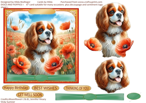 DOGS AND POPPIES 1