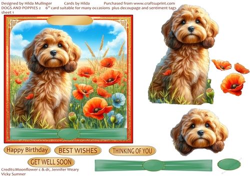 DOGS AND POPPIES 2
