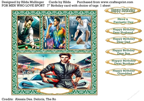 FOR MEN WHO LOVE SPORT