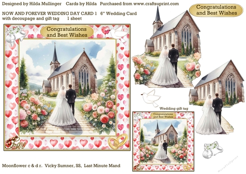 NOW AND FOREVER WEDDING DAY CARD 1