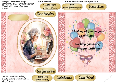 LOVE FROM GRAN over the edge 1