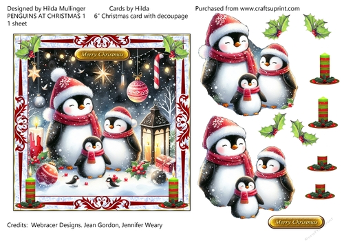PENGUINS AT CHRISTMAS 1