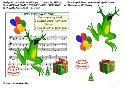 IM HOPPING MAD  I FORGOT YOUR BIRTHDAY