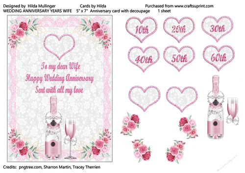 WEDDING ANNIVERSARY YEARS WIFE
