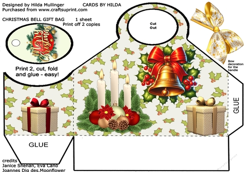 CHRISTMAS BELL GIFT BAG