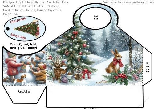 SANTA LEFT THIS GIFT BAG