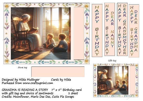 GRANDMA IS READING A STORY