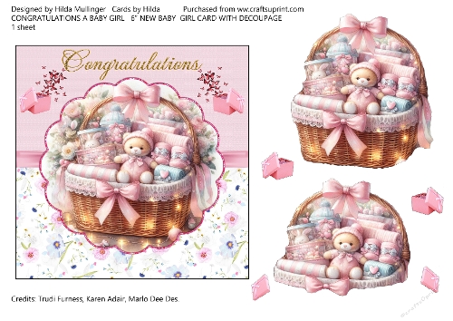 CONGRATULATIONS A BABY GIRL
