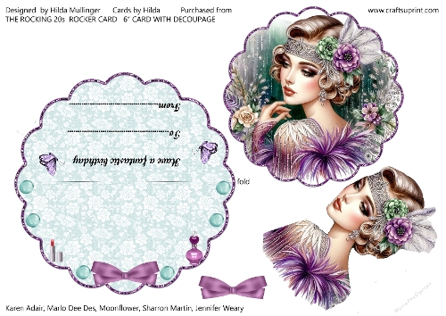 THE ROCKING 20s ROCKER CARD