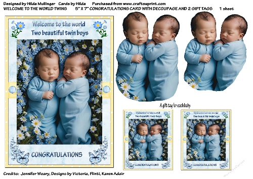 WELCOME TO THE WORLD TWINS